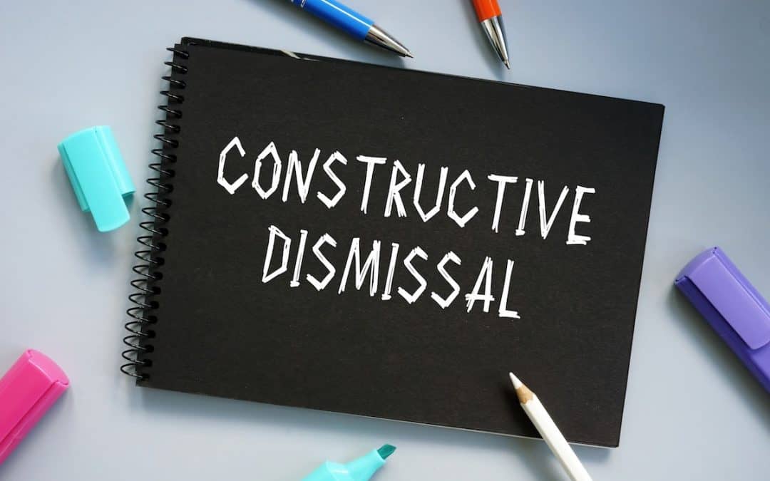 Constructive dismissal can amount to harassment