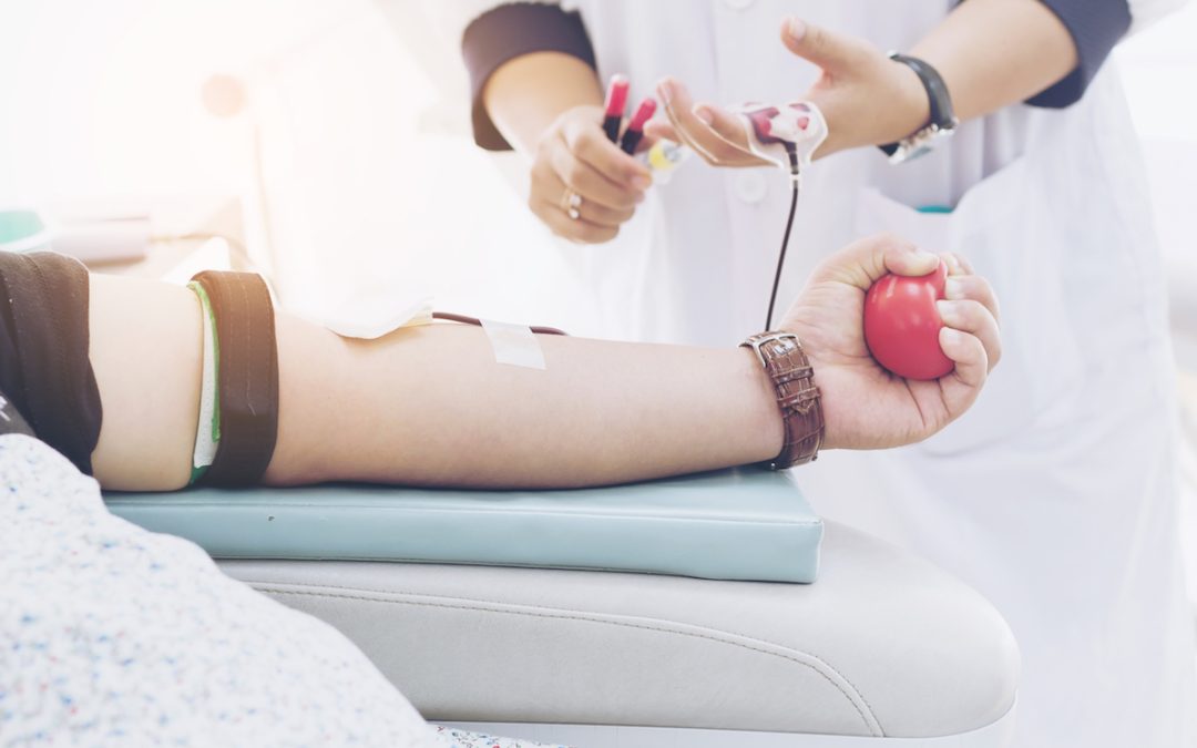 How should you deal with time off to donate blood?