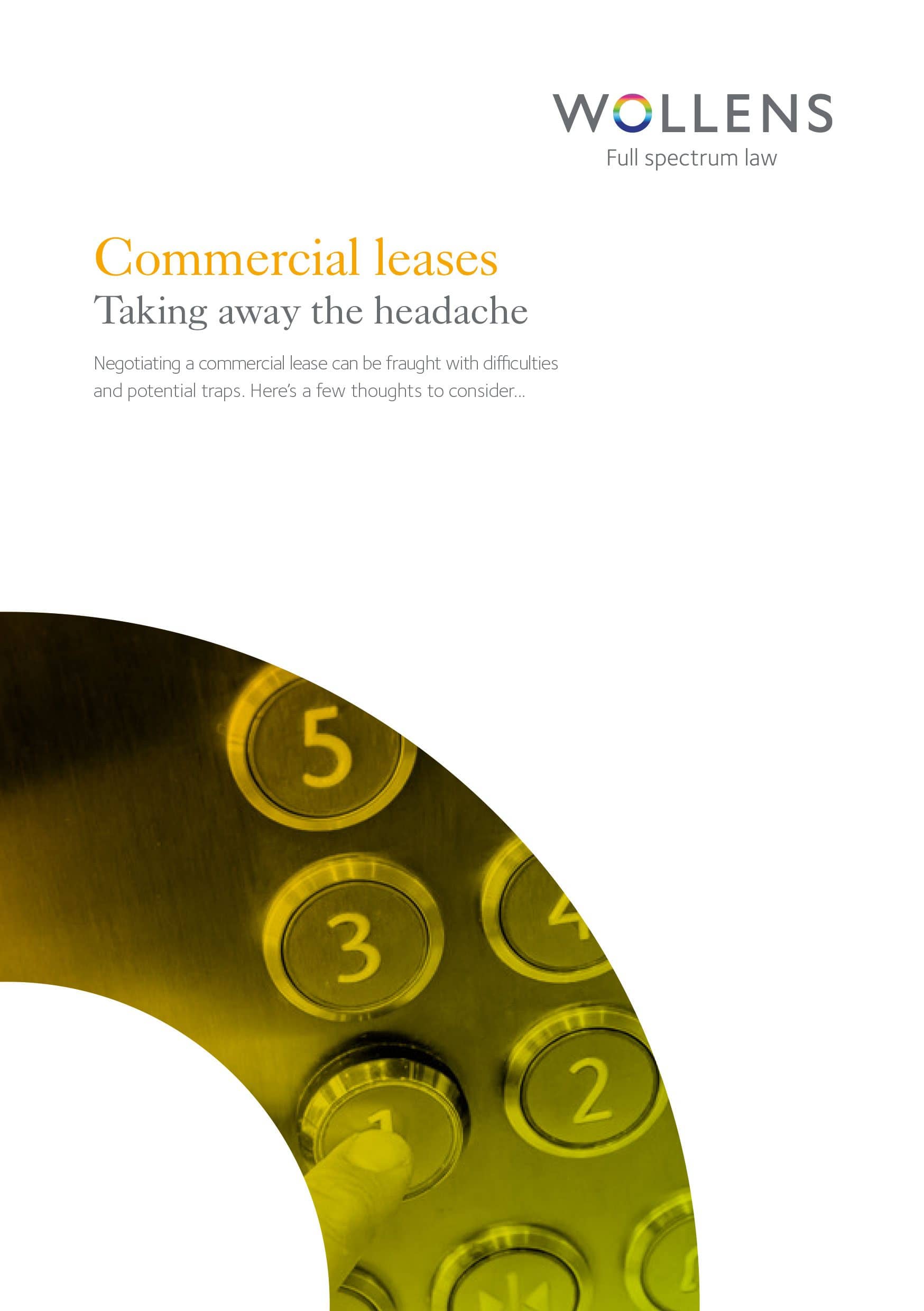 Commercial Leases - Wollens Solicitors Devon